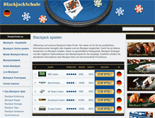 Tablet Screenshot of blackjackschule.org